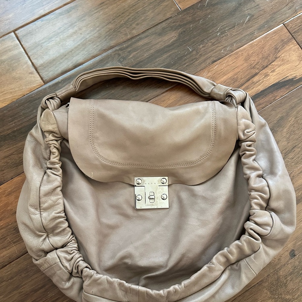 Marni Tan Leather Women's Bag